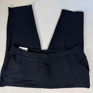 Jessica Simpson Carcie Women Size XXL Pants 24" Inseam Effortless Pull On Black